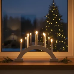 Batteridriven adventsljusstake