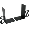 Bokstöd i metall, 2 st, BOOK ENDS A - Z, Svarta