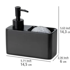 Diskmedelsbehållare med fack för disksvamp