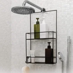 Duschkorg i metall med smart fäste, Umbra