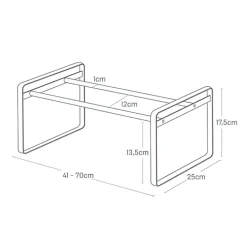 Expanderbar skohylla, 41-70cm, Yamazaki