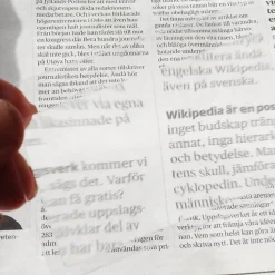 Förstoringsglas till plånboken