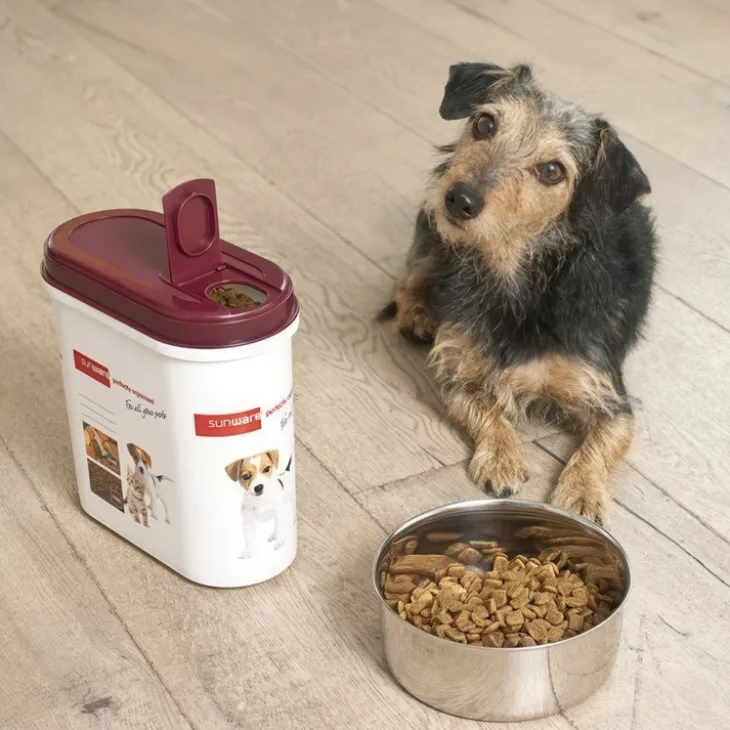 Förvaringsburk för hund- och kattmat 2,2L