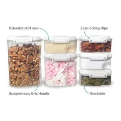 Förvaringsburk med smart grepp och skopa 3,35L, Sistema