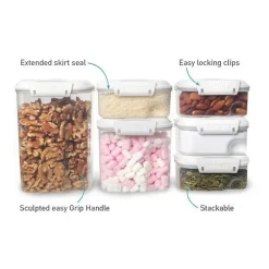 Förvaringsburk med smart grepp och skopa 3,35L, Sistema