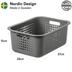 Förvaringskorg i återvunnen plast 10L, SmartStore