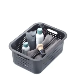 Förvaringskorg i återvunnen plast 10L, SmartStore, Ljusgrå