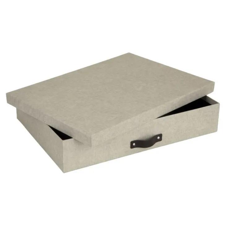 Förvaringslåda A3, Sverker canvas, Bigso, Beige