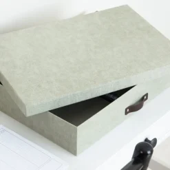 Förvaringslåda A3, Sverker canvas, Bigso, Beige