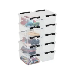 Förvaringslåda med lock 2L, SmartStore, Klar/svart