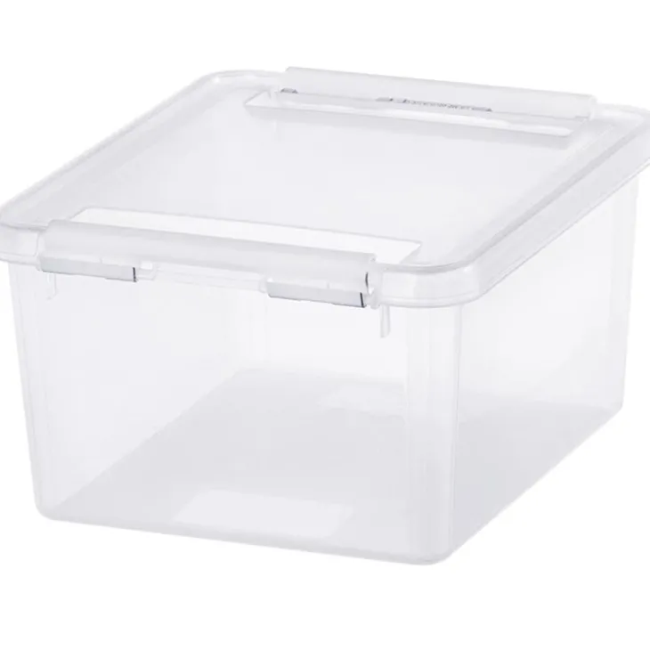 Förvaringslåda med lock 2L, SmartStore, Klar/vit