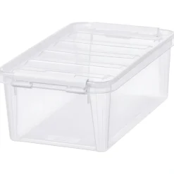 Förvaringslåda med lock 4L, SmartStore, Klar/vit