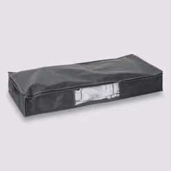 Förvaringslåda med vakuumpåse, 100x45x15cm, Mörkgrå