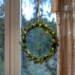 Grankrans med belysning