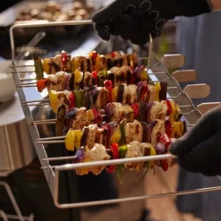 Grillspett med hållare