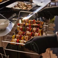 Grillspett med hållare
