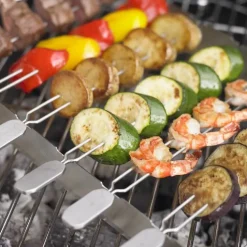 Grillspett med hållare