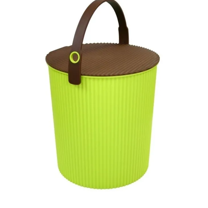 Hink med lock 20L, Omnioutil, Grön/Brun