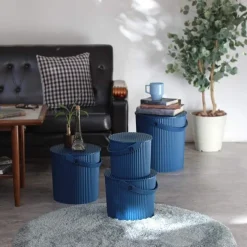 Hink med lock 4L, Omnioutil, Mörkblå