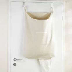 Hängande tvättkorg för dörr, Beige