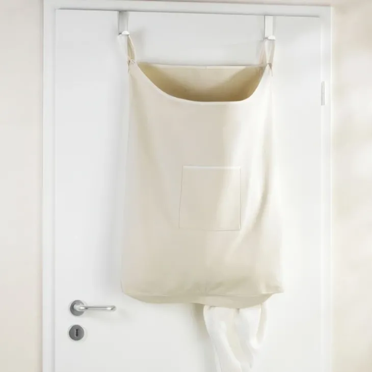 Hängande tvättkorg för dörr, Beige