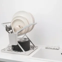 Hopfällbart diskställ, Brabantia, Ljusgrå