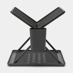Hopfällbart diskställ, Brabantia, Mörkgrå