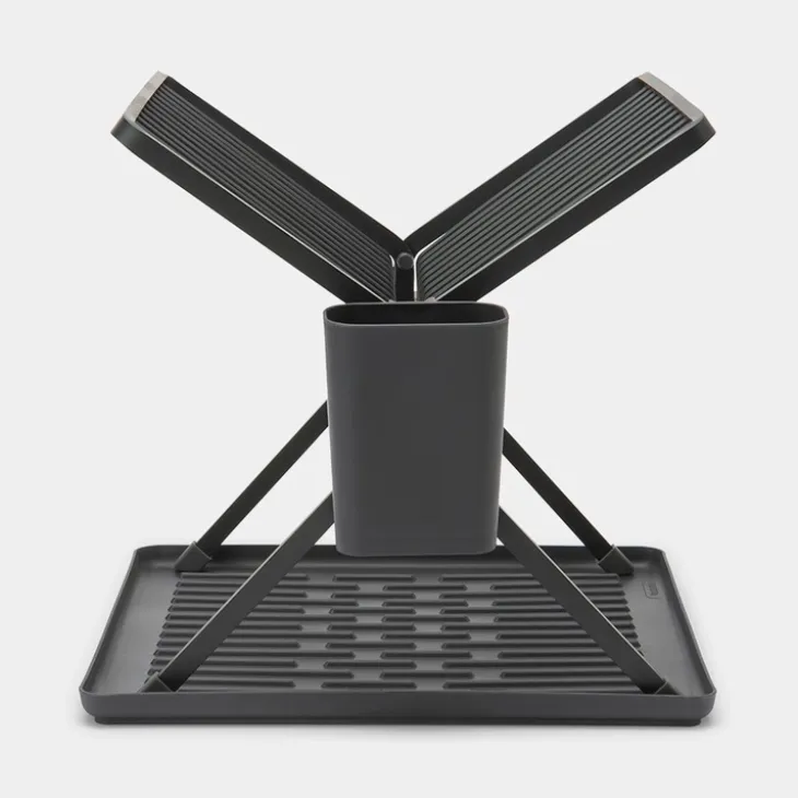 Hopfällbart diskställ, Brabantia, Mörkgrå