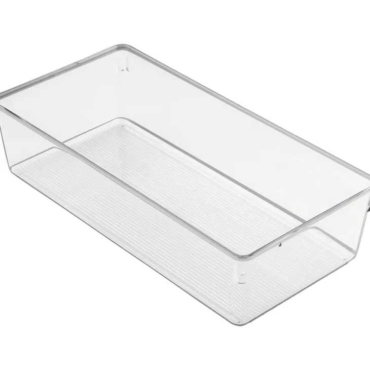 Insatslåda i plast, 30,5x15,2cm, iDesign