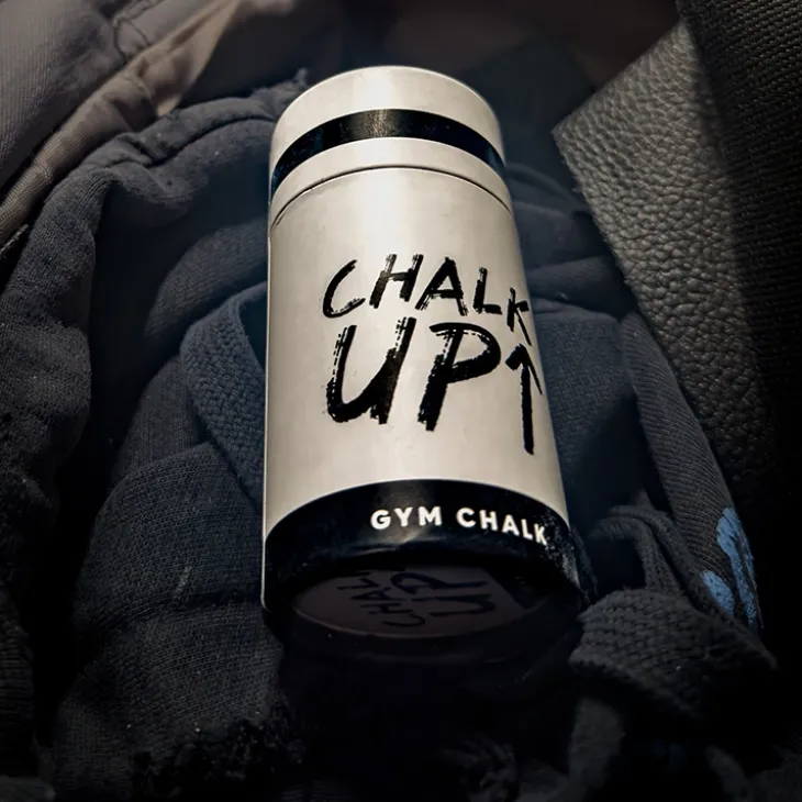 Kalkstift för träning, Chalk up