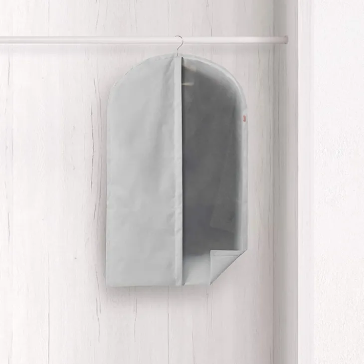 Klädpåse, 100 cm, Rayen premium, Ljusgrå