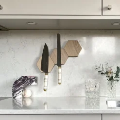 Knivmagnet i trä HEXA