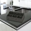 Korg med 4 fack, ADRIA, Liten, 17 x 26 x H6,5 cm, svart