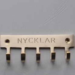 Kroklist till nycklar i mässing