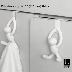 Krok till skåpdörr 2-pack, Buddy, Umbra
