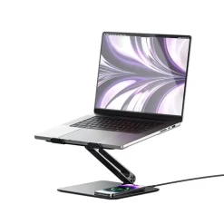 Laptopställ med Qi-laddning