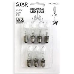 LED-lampor till ljusstakar och julgransljus 7-pack