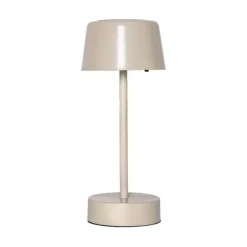 Liten solcellsladdad bordslampa