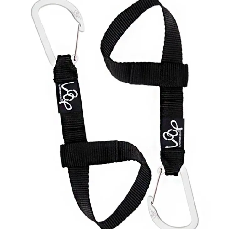 Loop fästband med karbinhake 2-pack