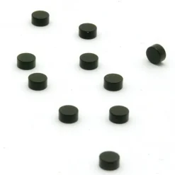 Magneter, mini, starka, 10 st, STEELY BLACK, Ø 0,6 x H 0,3 cm, Svart