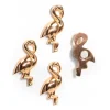 Magneter,4 st, FLAMINGO, Rose gold
