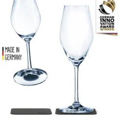Magnetiska champagneglas i kristall Silwy, 2-pack