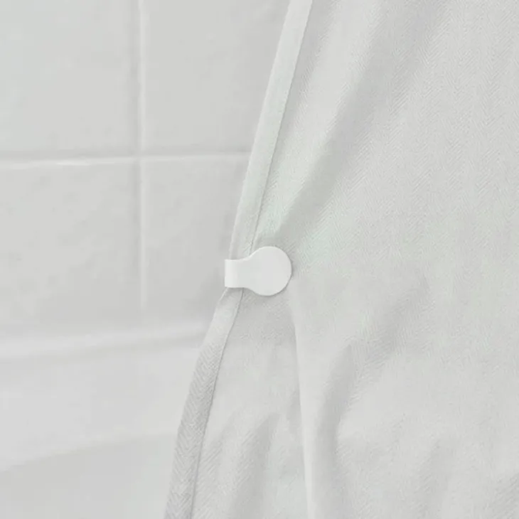 Magnetisk duschdraperihållare 4-pack