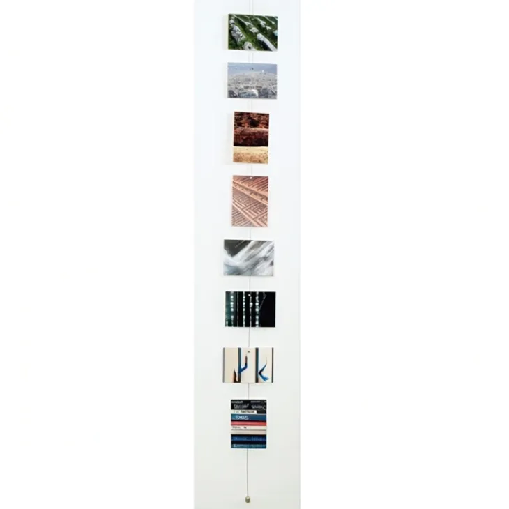 Magnetisk fotohängare med tyngd och 8 magneter 150cm, Silver
