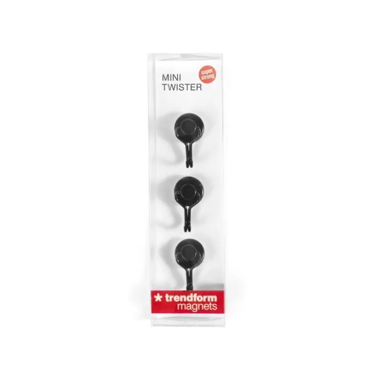 Magnetkrok mini 3-pack, Svart
