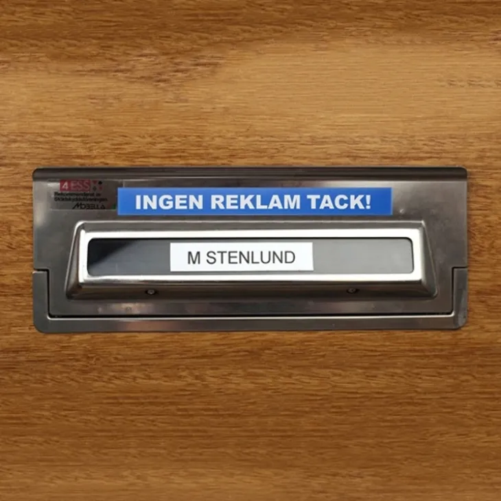 Magnetskylt Ingen Reklam Tack