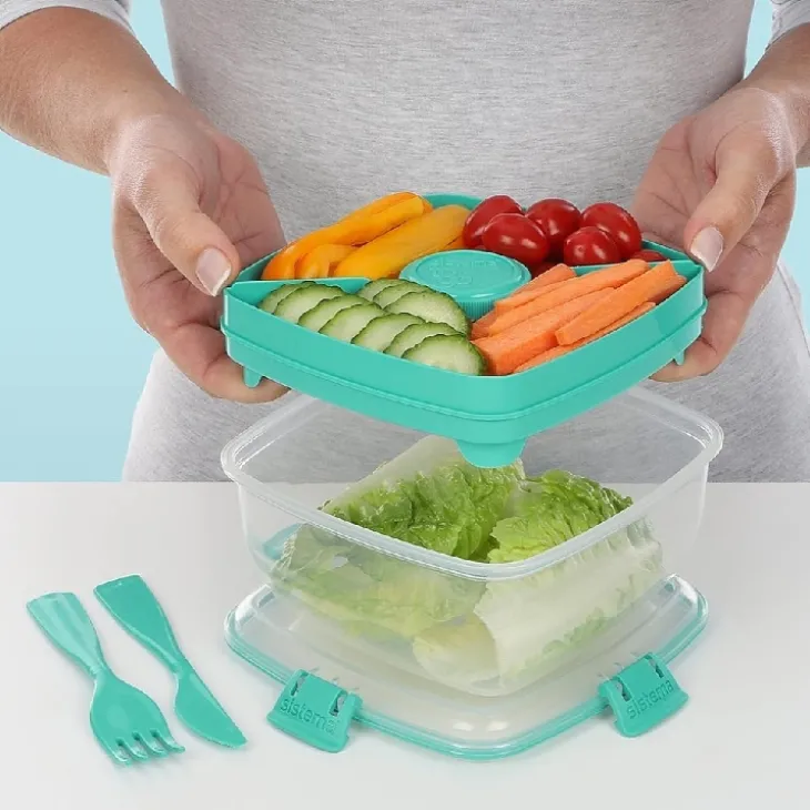 Matlåda för sallad 1,63L, Sistema