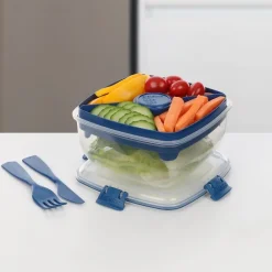 Matlåda för sallad med bestick 1,1L, Sistema
