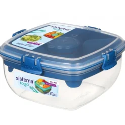 Matlåda för sallad med bestick 1,1L, Sistema
