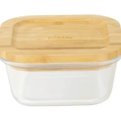 Matlåda i glas med bambulock 0,52L, Pebbly